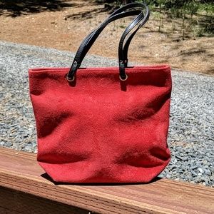 Small Red Handbag tote with organizor